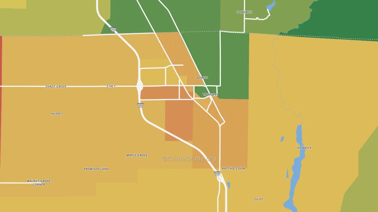 72472, AR Map of Theft Rates