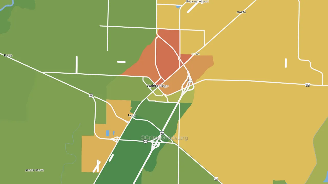 72476, AR Map of Theft Rates