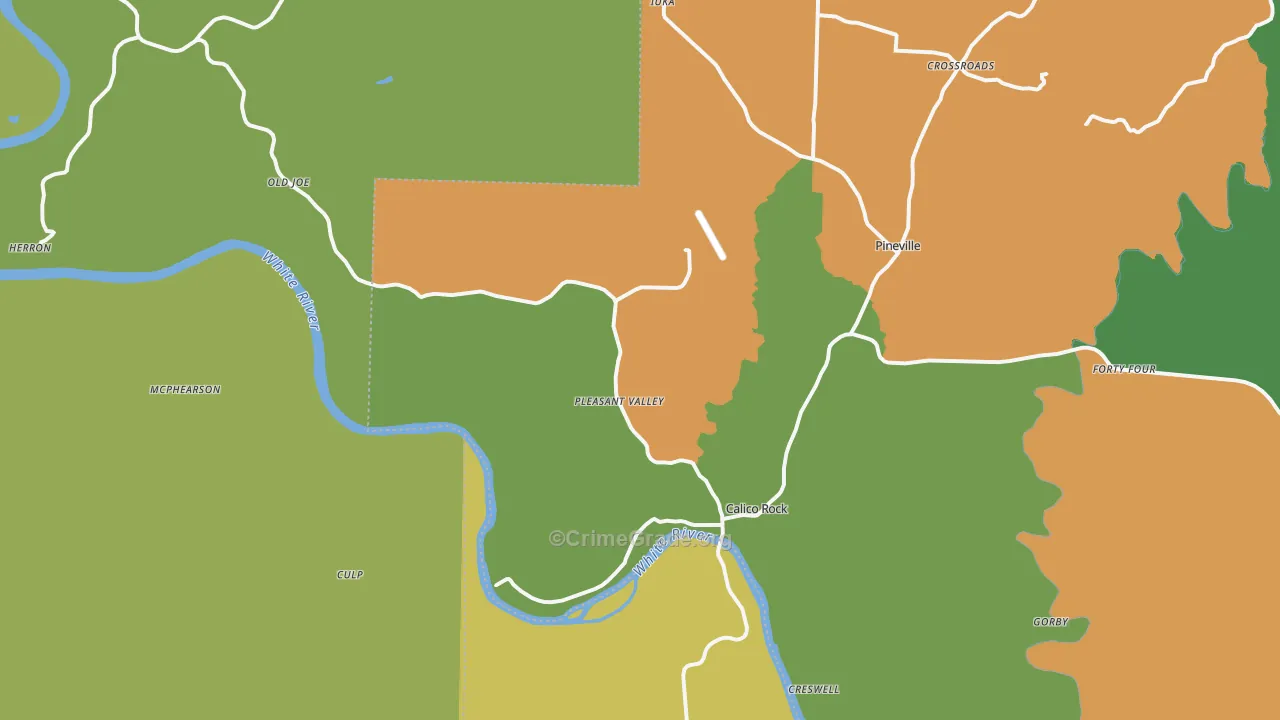 72519, AR Map of Theft Rates