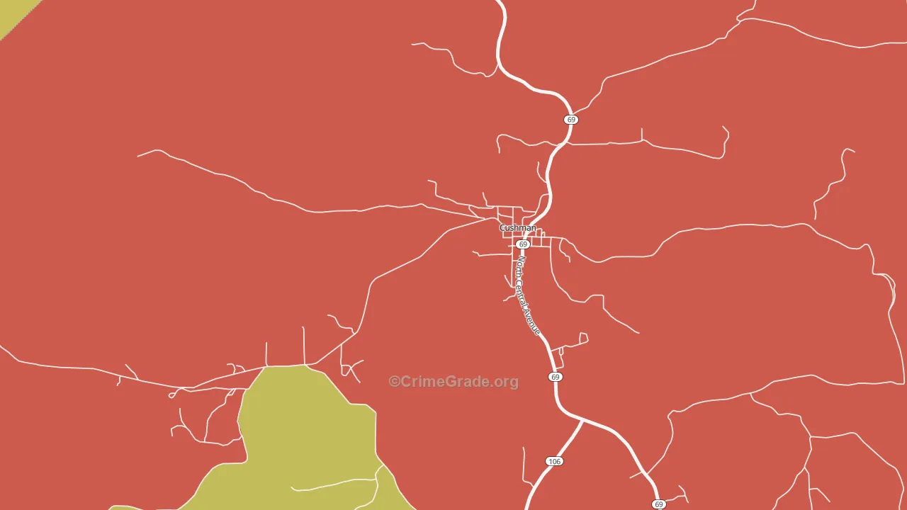 72526, AR Map of Theft Rates