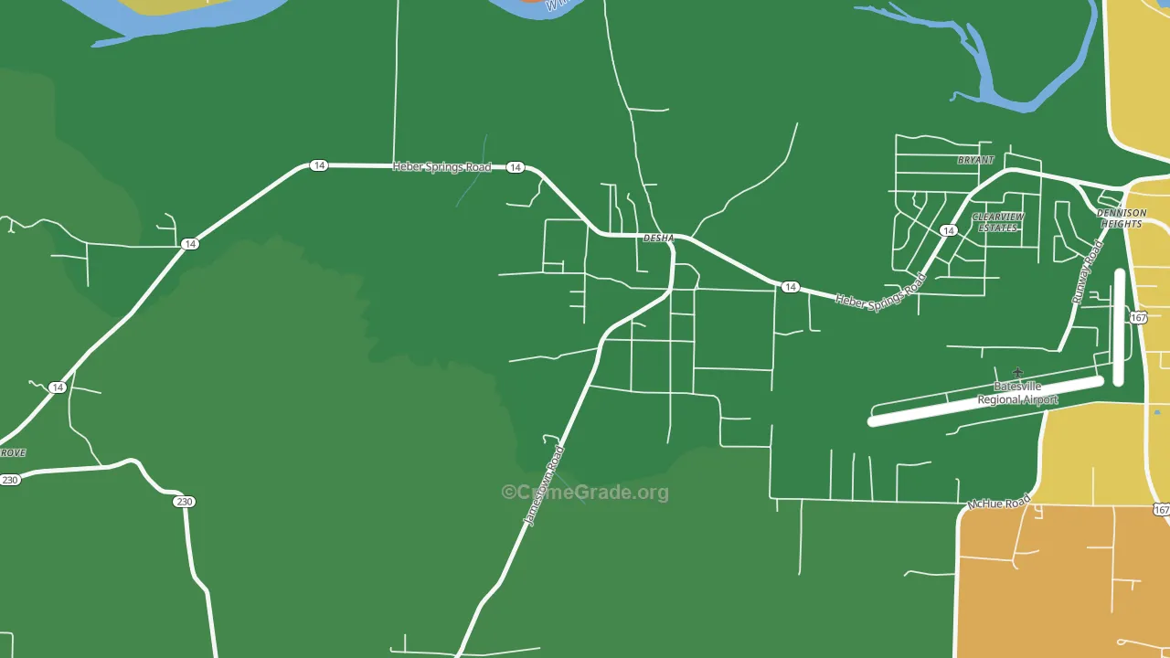 72527, AR Map of Theft Rates