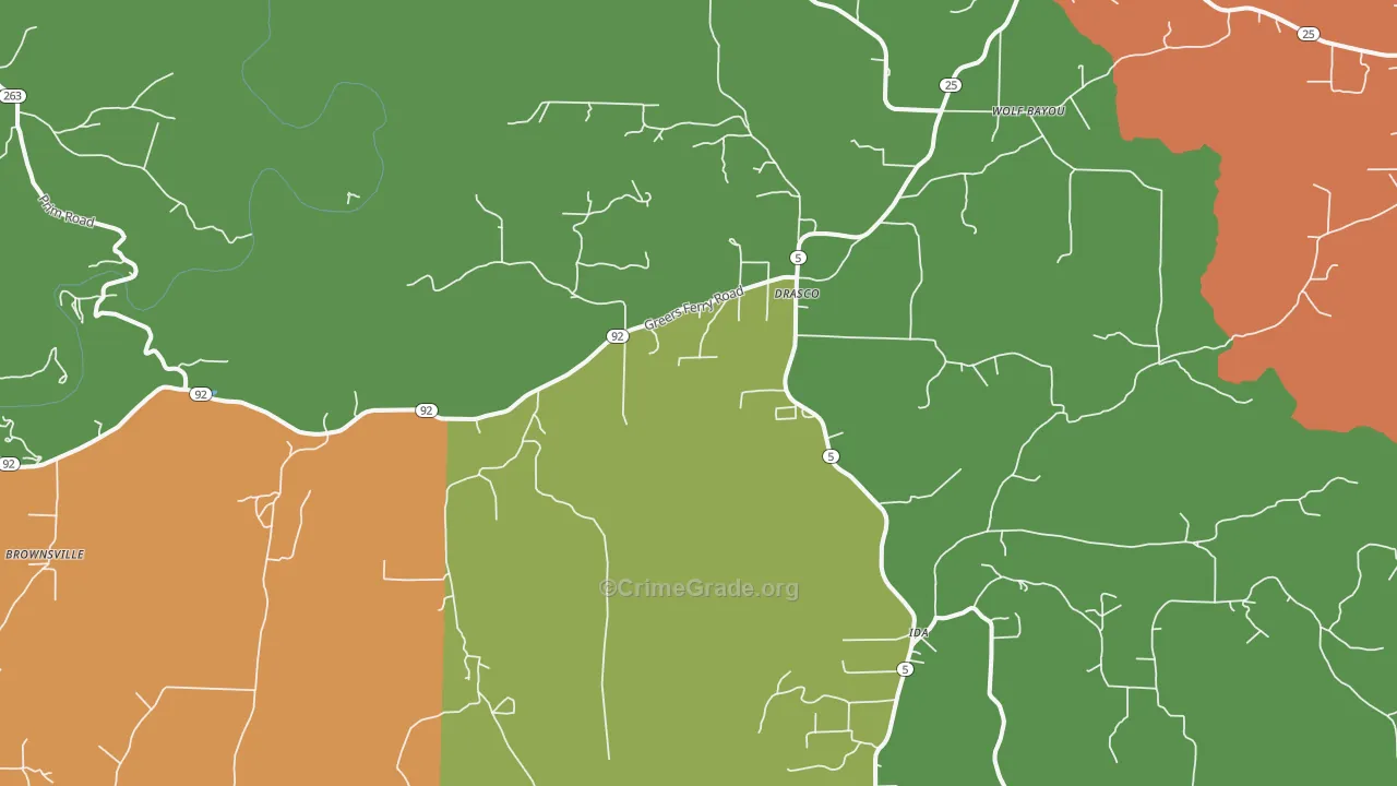 72530, AR Map of Theft Rates