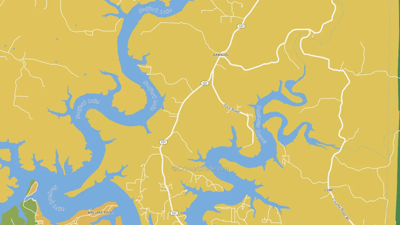 72537, AR Map of Theft Rates