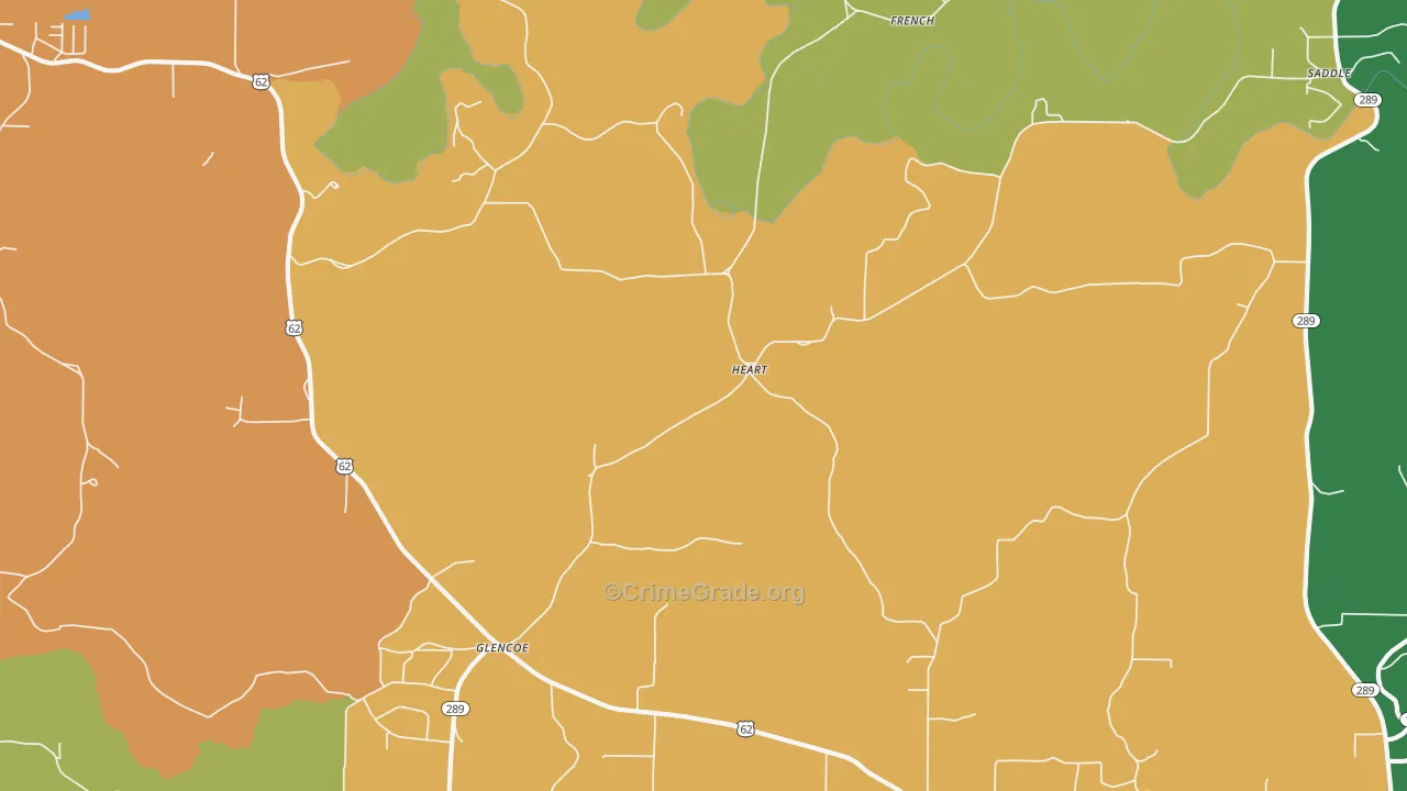 72539, AR Map of Theft Rates