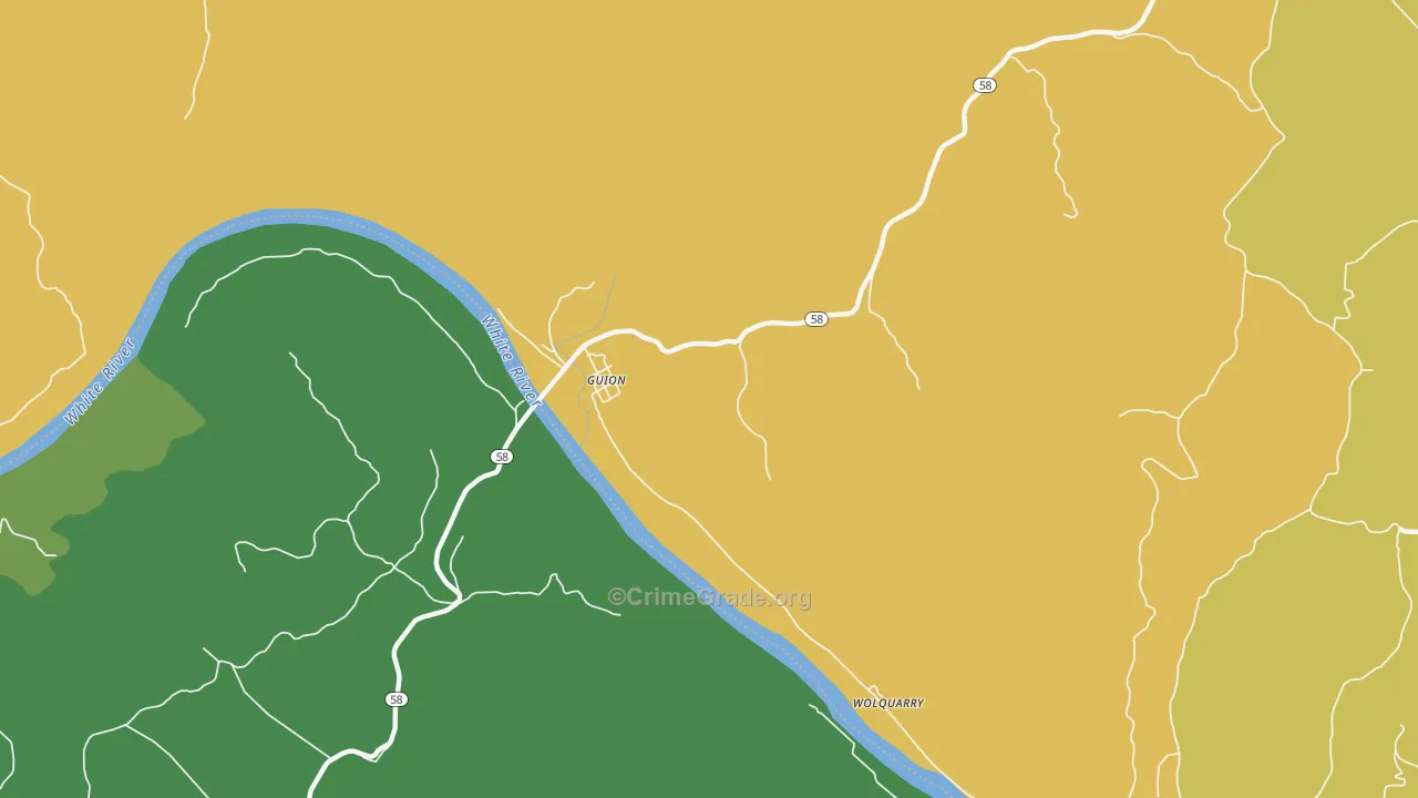 72540, AR Map of Theft Rates