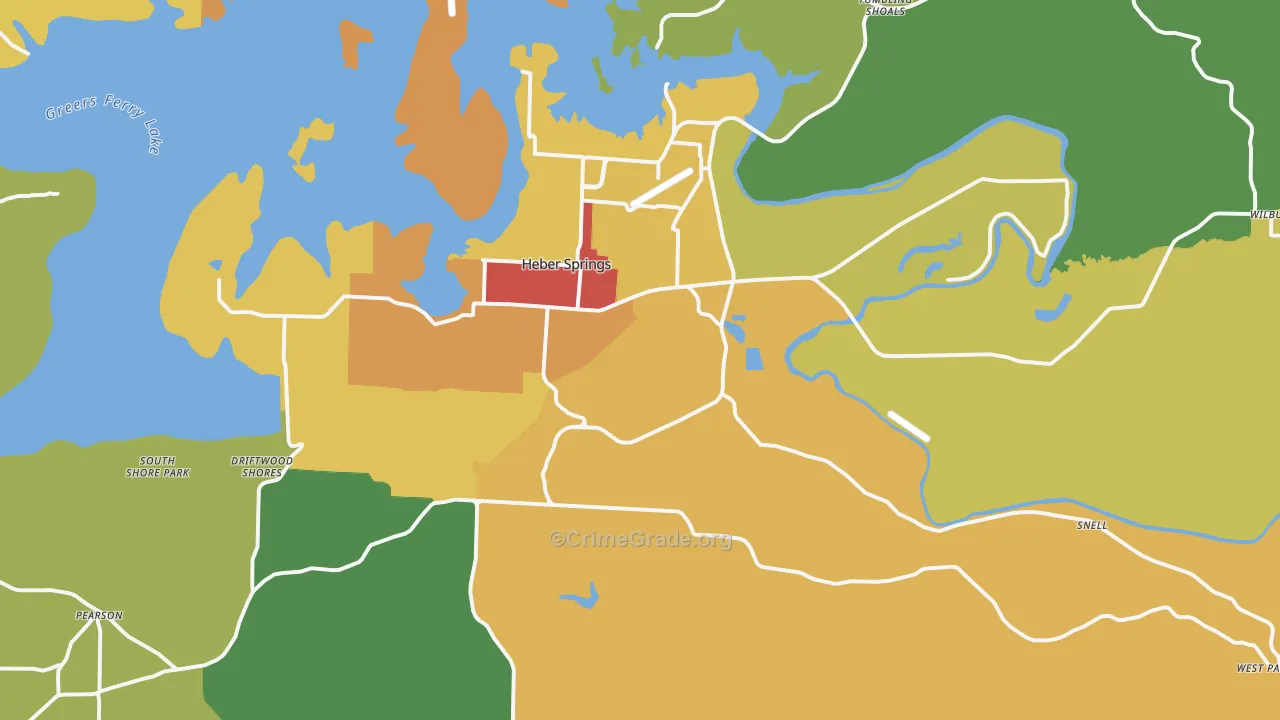 72543, AR Map of Theft Rates