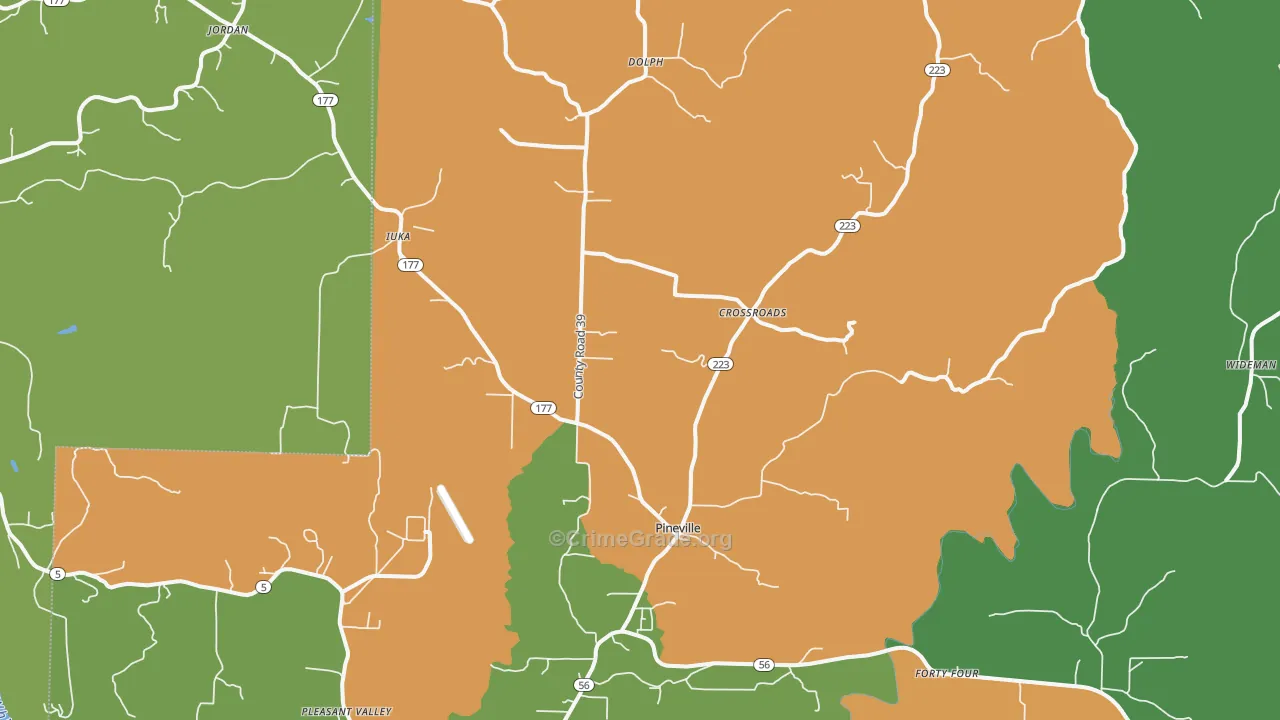 72566, AR Map of Theft Rates