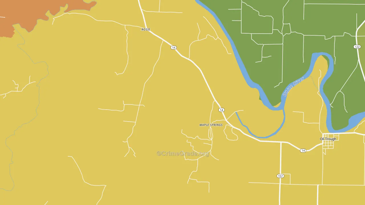 72571, AR Map of Theft Rates