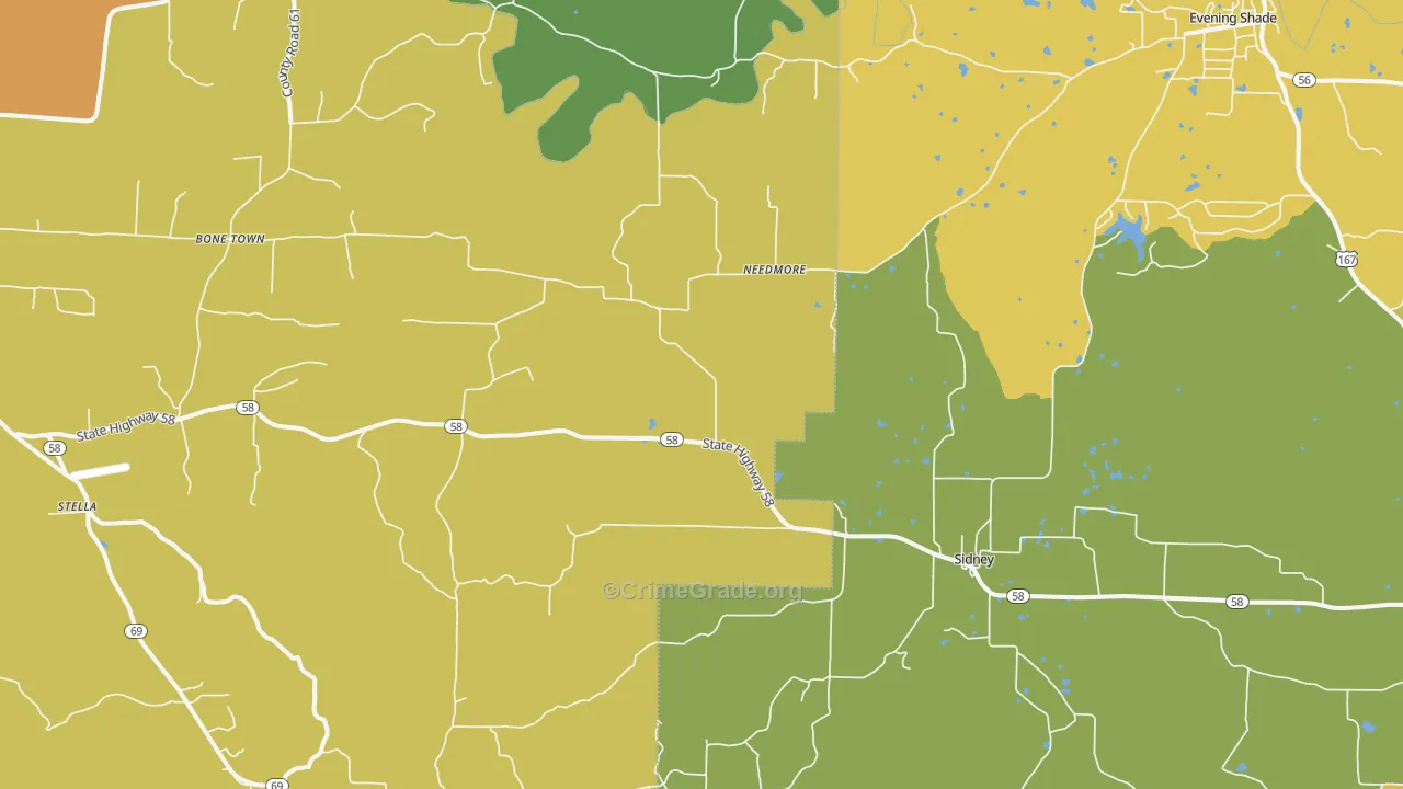 72577, AR Map of Theft Rates