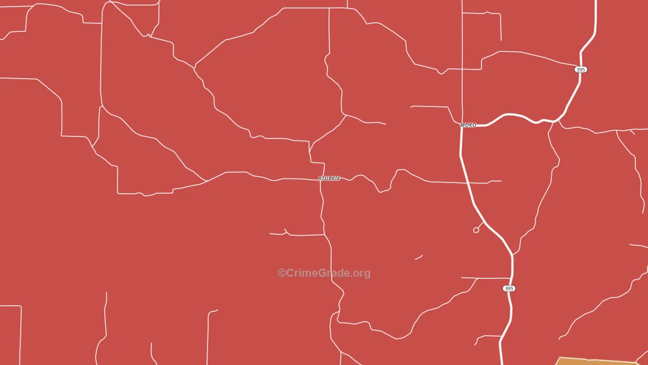 72578, AR Map of Theft Rates