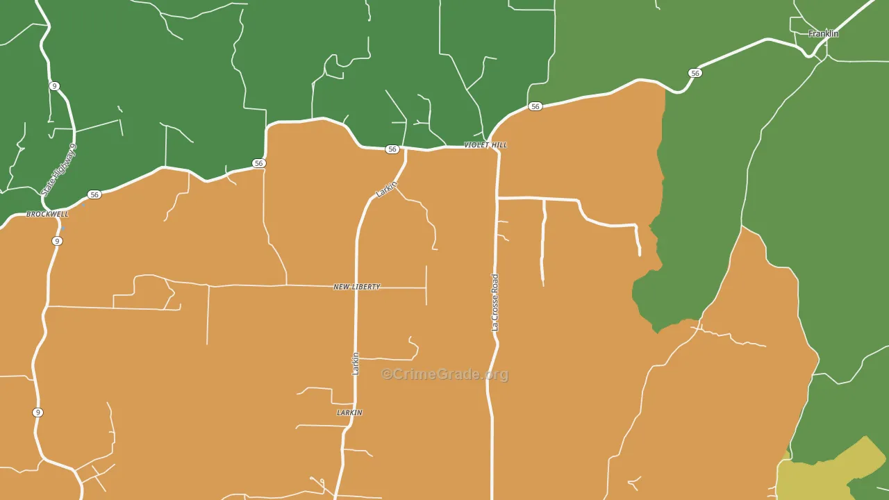 72584, AR Map of Theft Rates