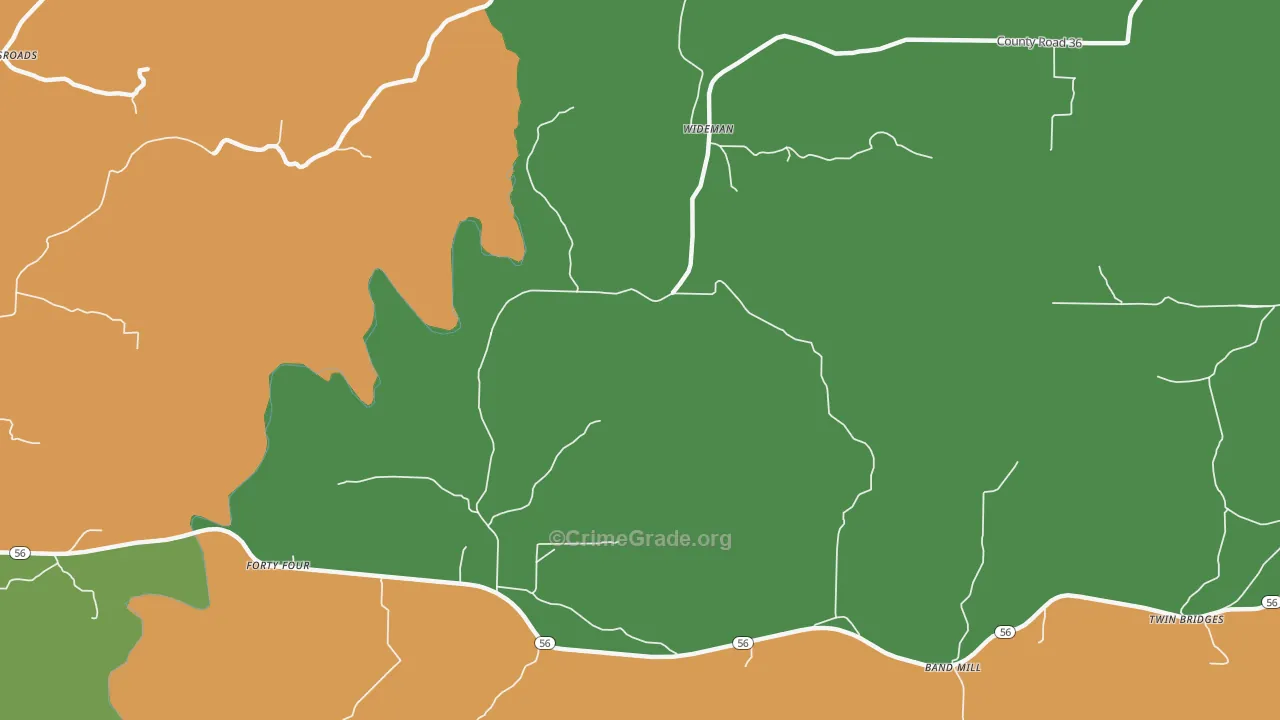 72585, AR Map of Theft Rates