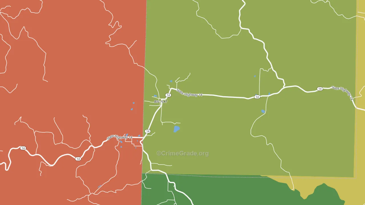 72617, AR Map of Theft Rates