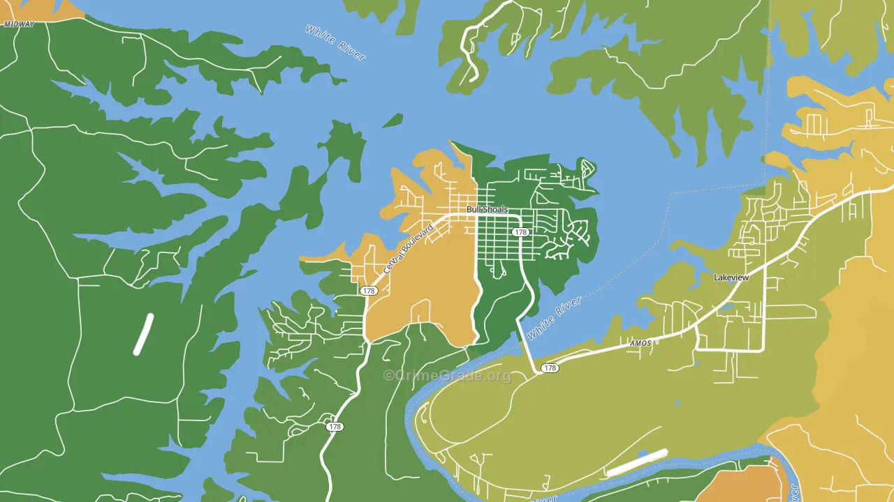 72619, AR Map of Theft Rates