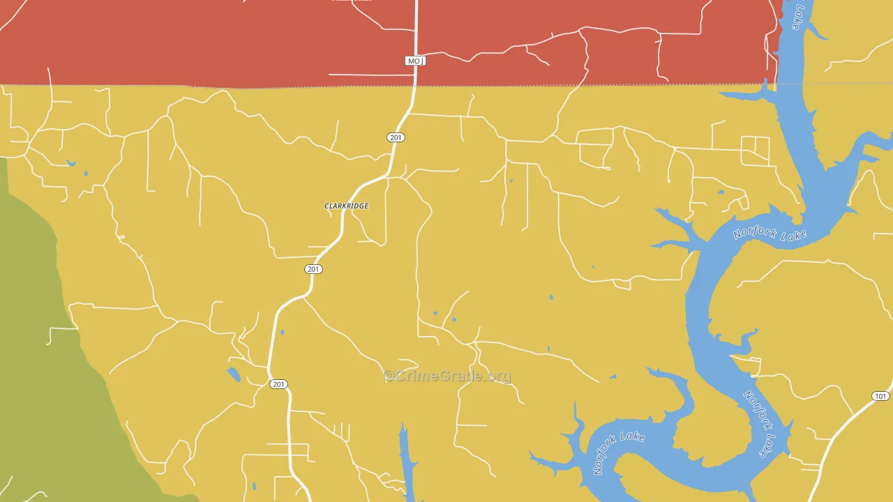 72623, AR Map of Theft Rates