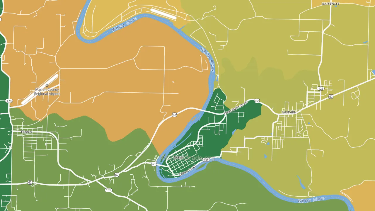 72626, AR Map of Theft Rates
