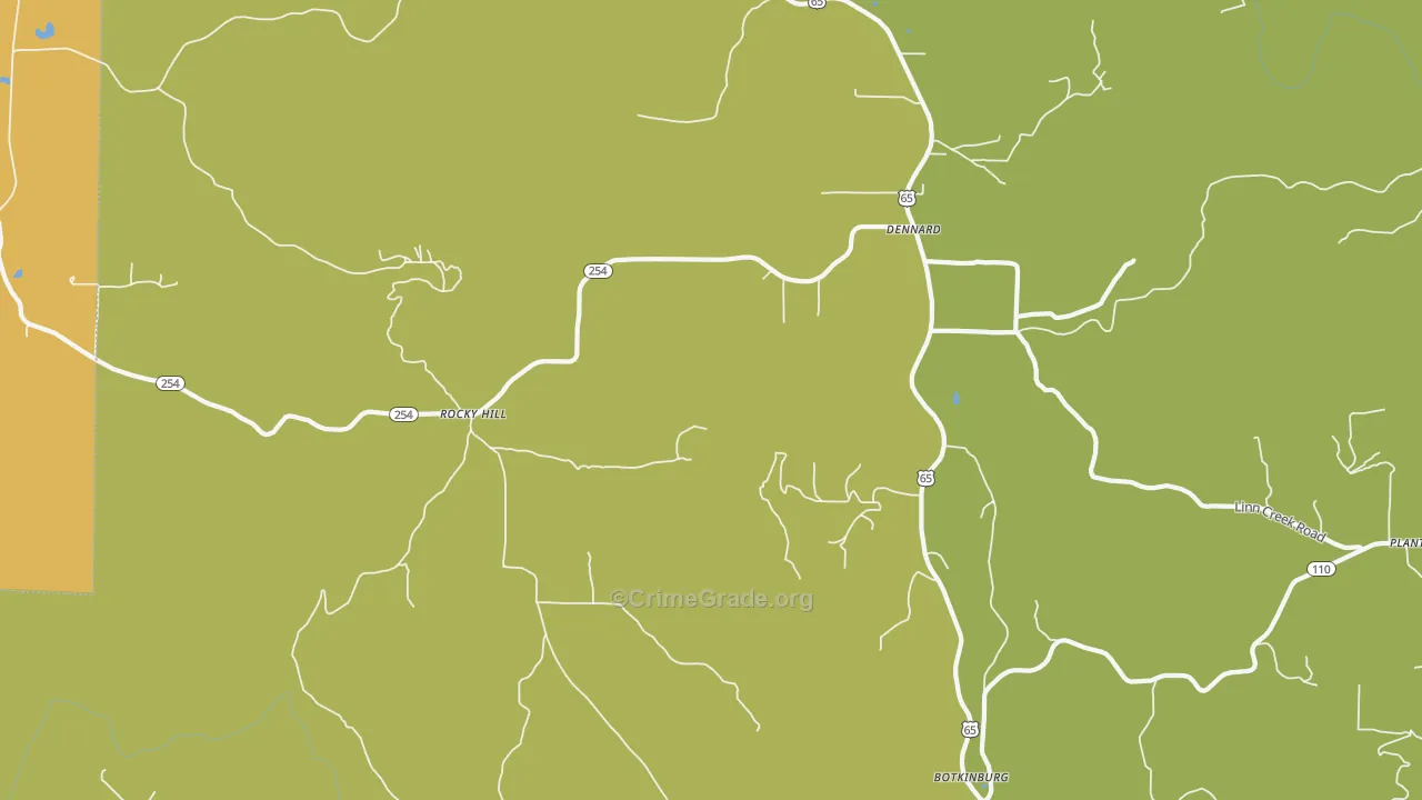 72629, AR Map of Theft Rates