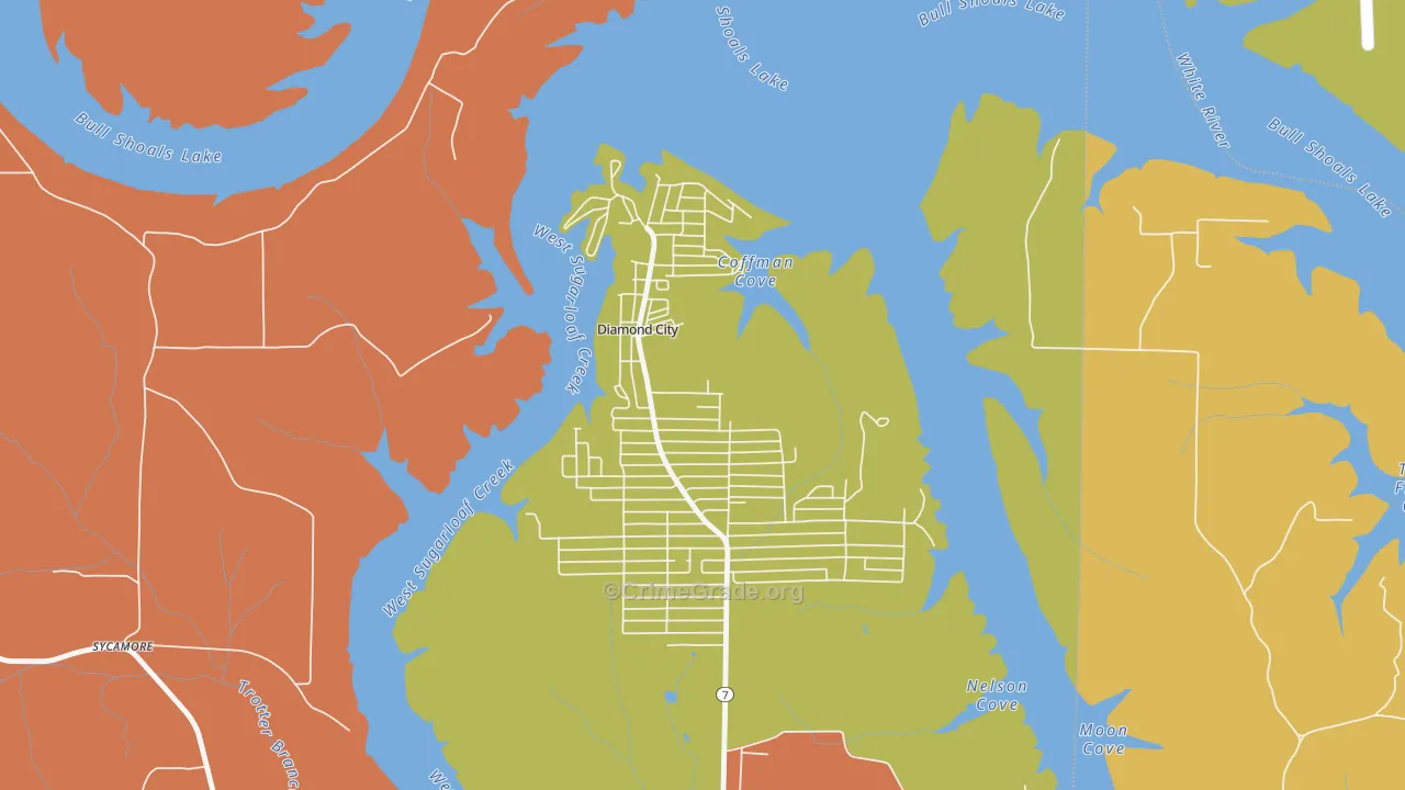 72630, AR Map of Theft Rates