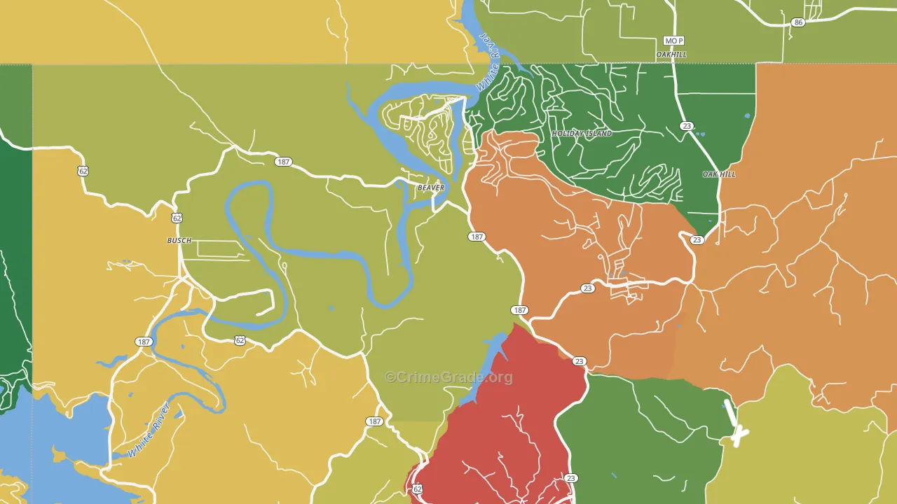 72631, AR Map of Theft Rates