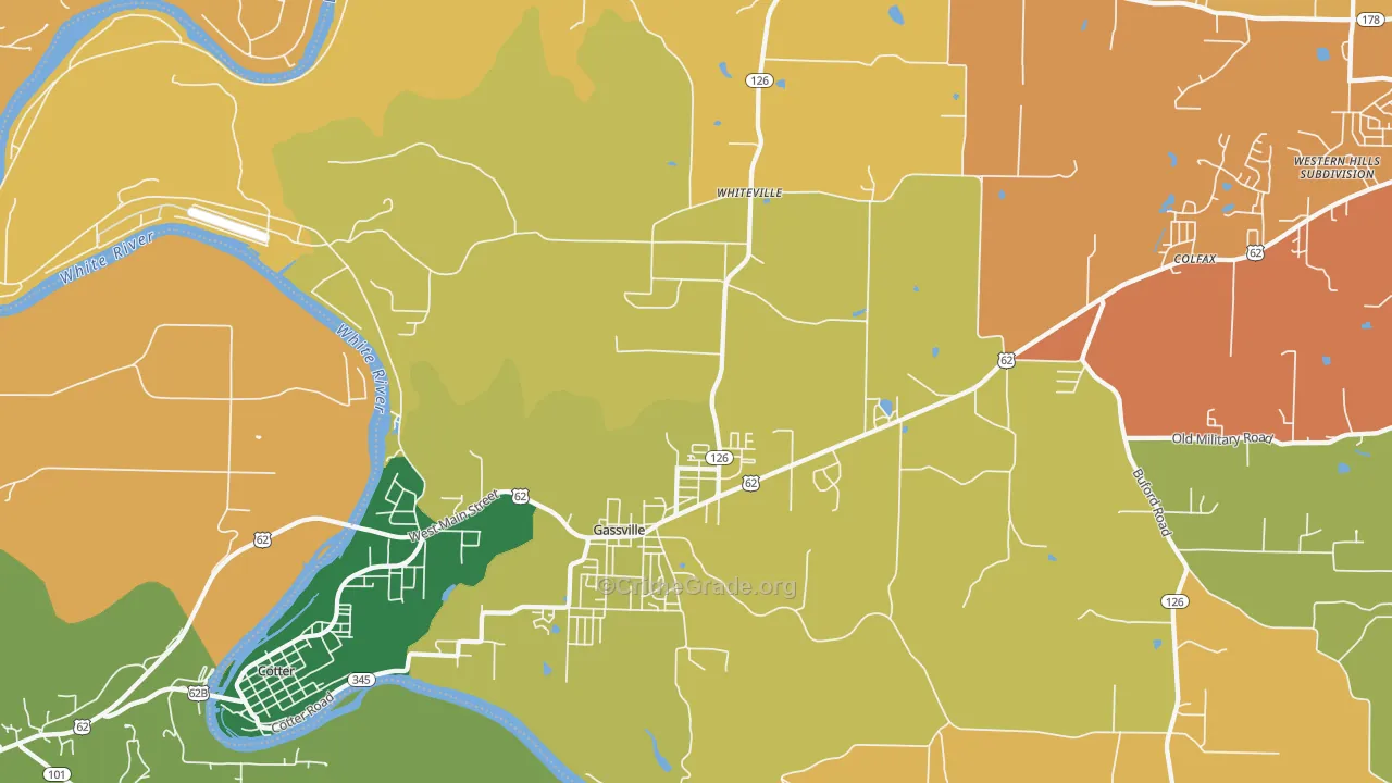 72635, AR Map of Theft Rates