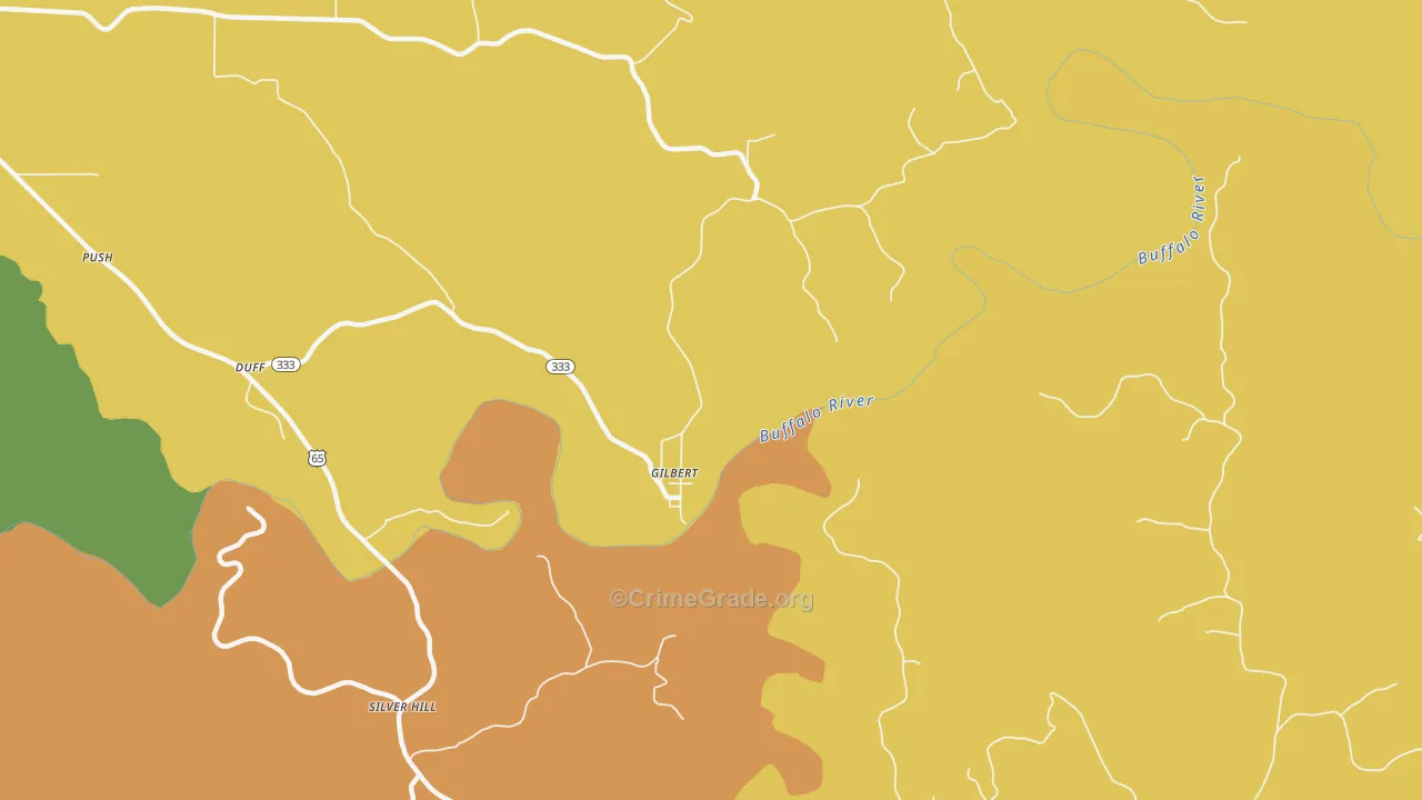 72636, AR Map of Theft Rates