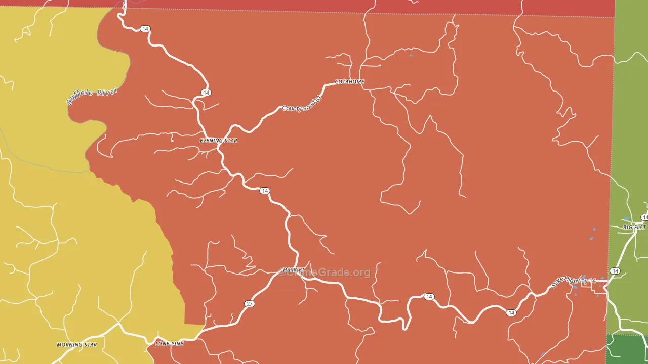 72639, AR Map of Theft Rates