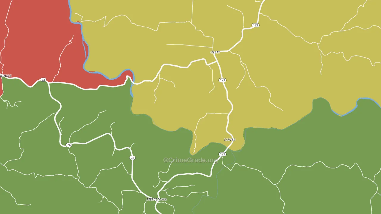 72640, AR Map of Theft Rates