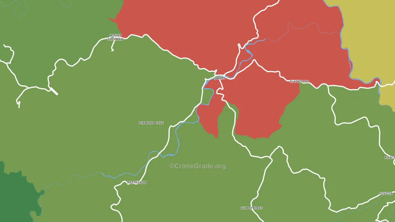 72641, AR Map of Theft Rates