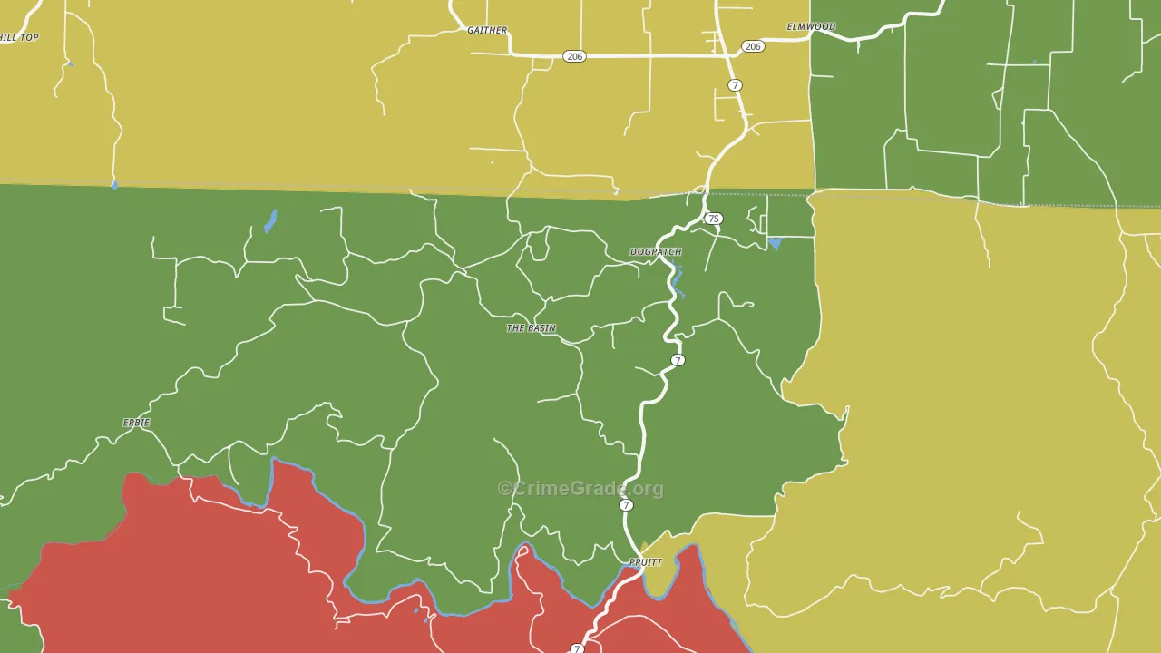 72648, AR Map of Theft Rates