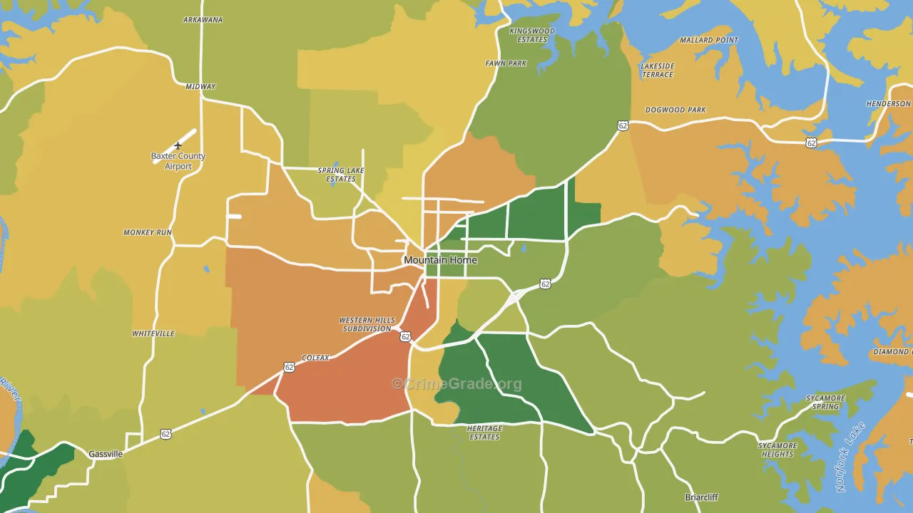 72653, AR Map of Theft Rates