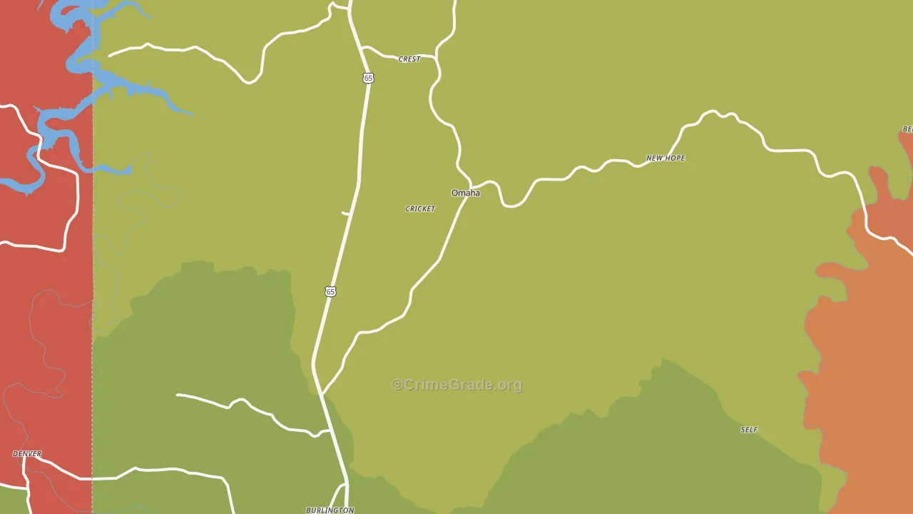 72662, AR Map of Theft Rates