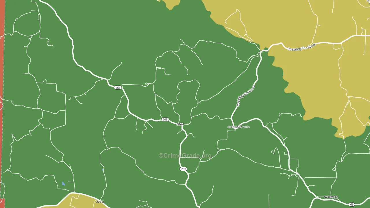 72663, AR Map of Theft Rates