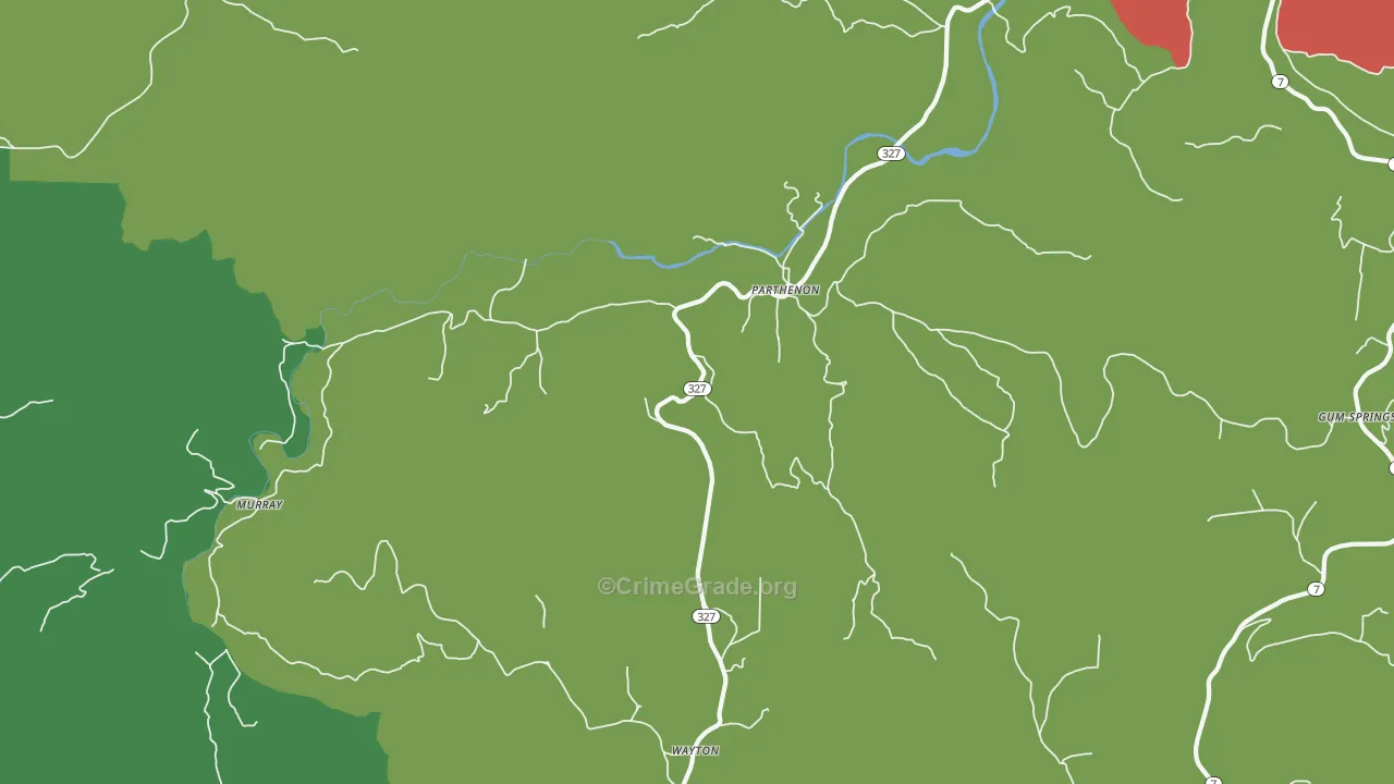 72666, AR Map of Theft Rates