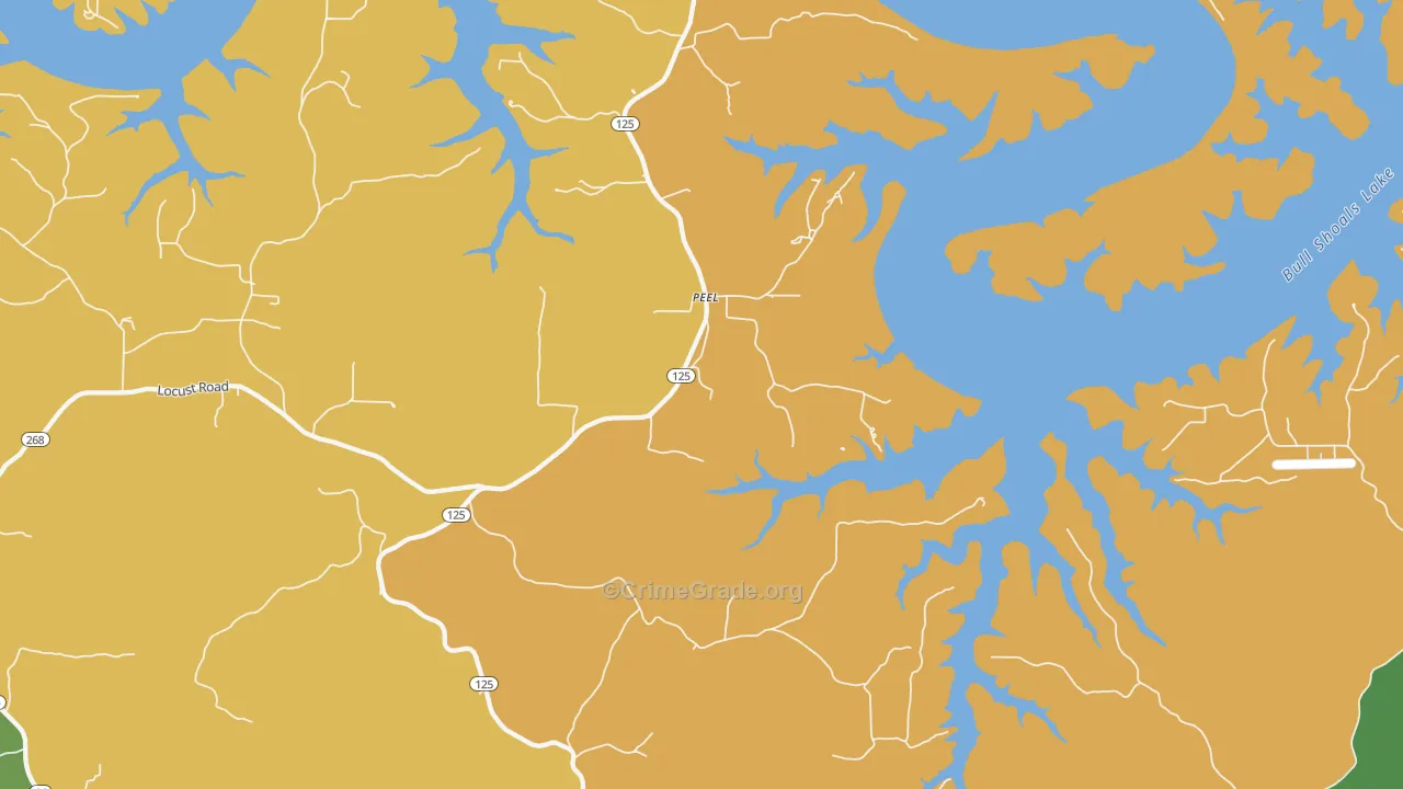 72668, AR Map of Theft Rates