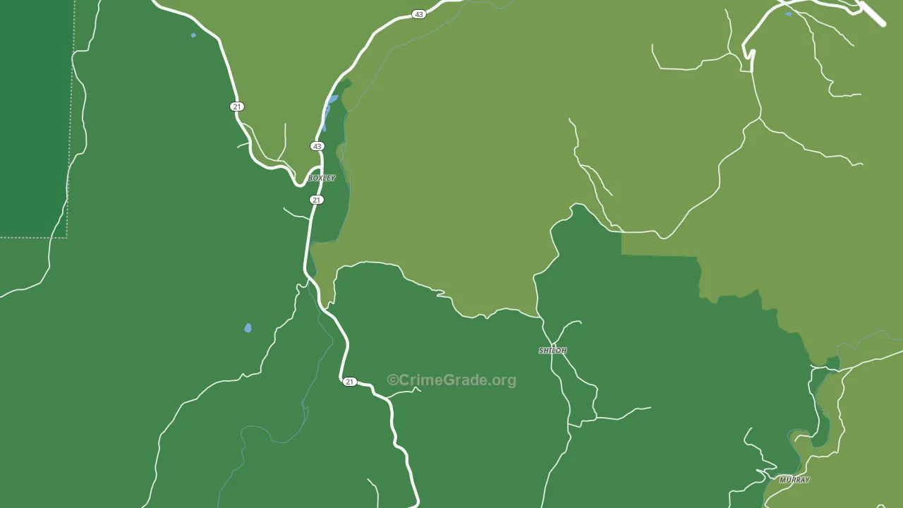 72670, AR Map of Theft Rates