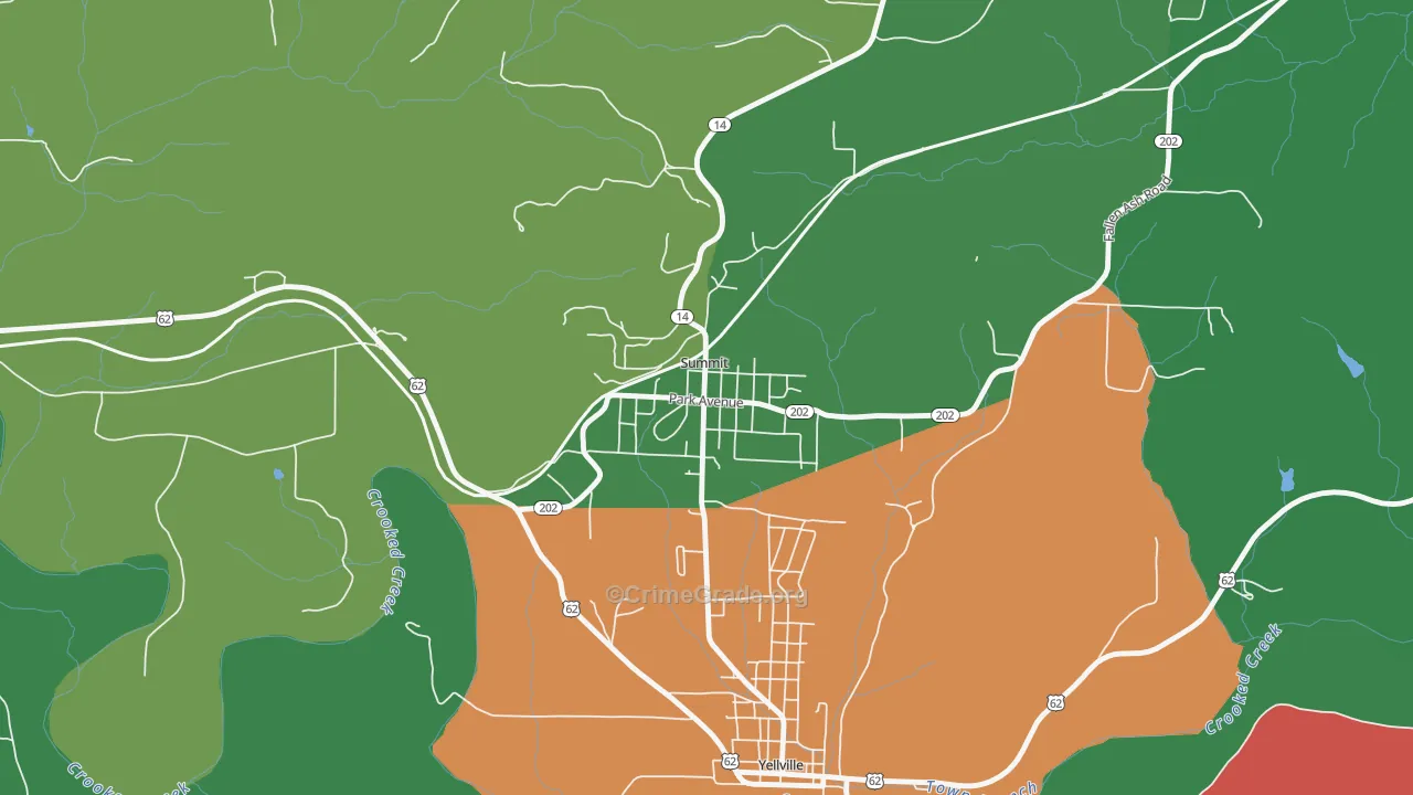 72677, AR Map of Theft Rates