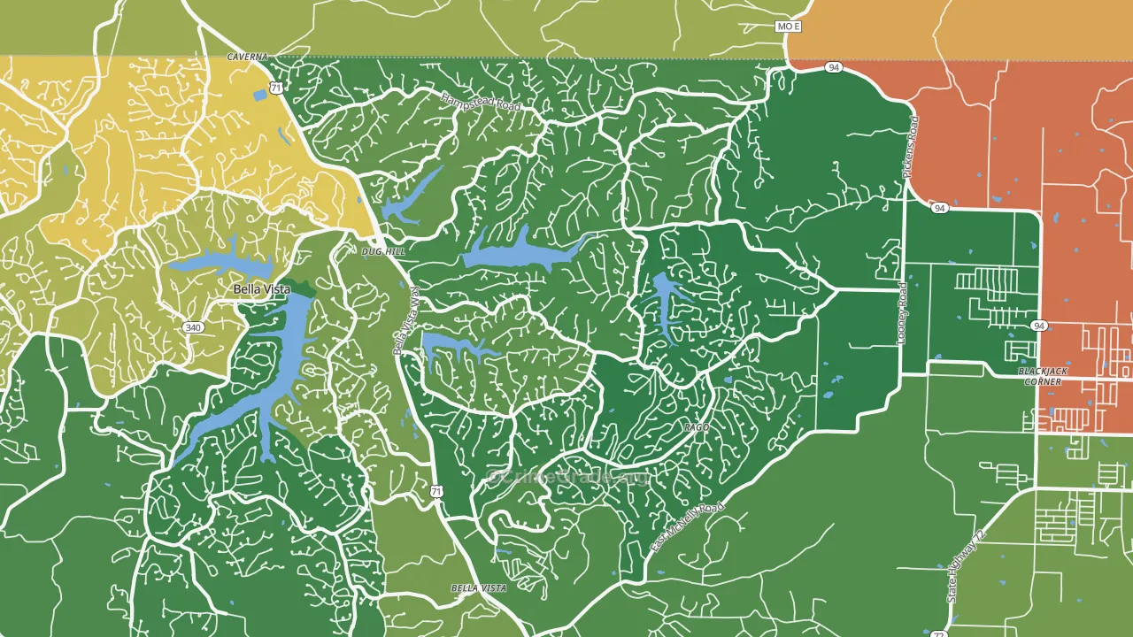 72714, AR Map of Theft Rates