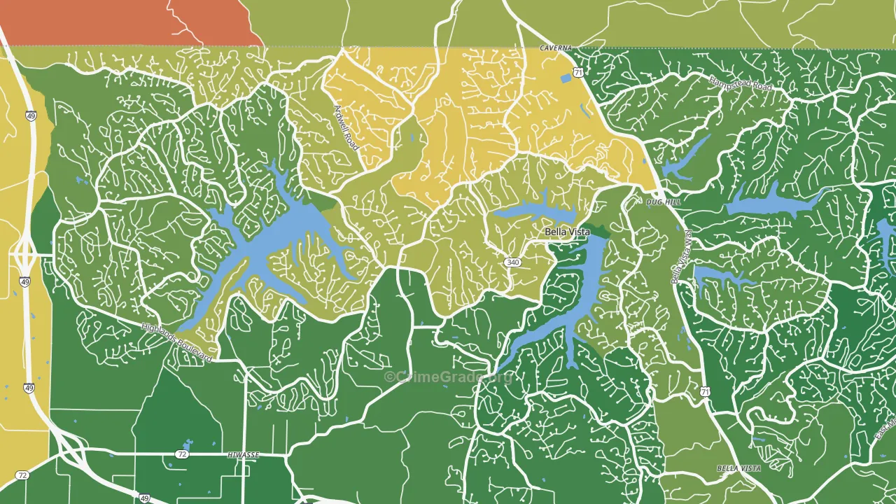 72715, AR Map of Theft Rates