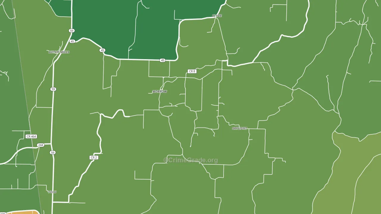 72717, AR Map of Theft Rates