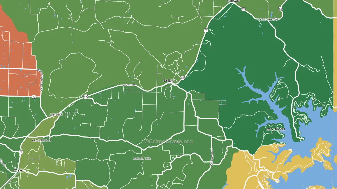 72732, AR Map of Theft Rates