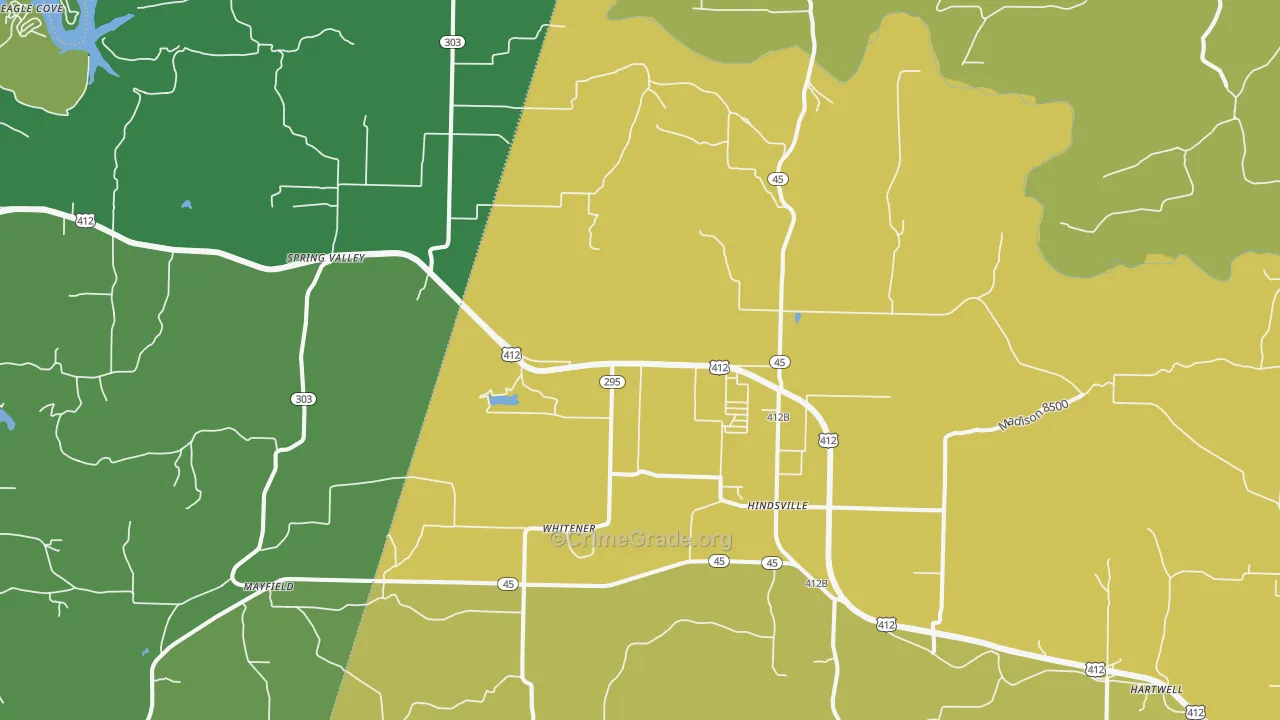 72738, AR Map of Theft Rates
