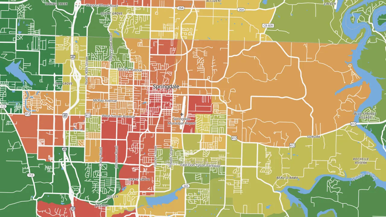 72764, AR Map of Theft Rates