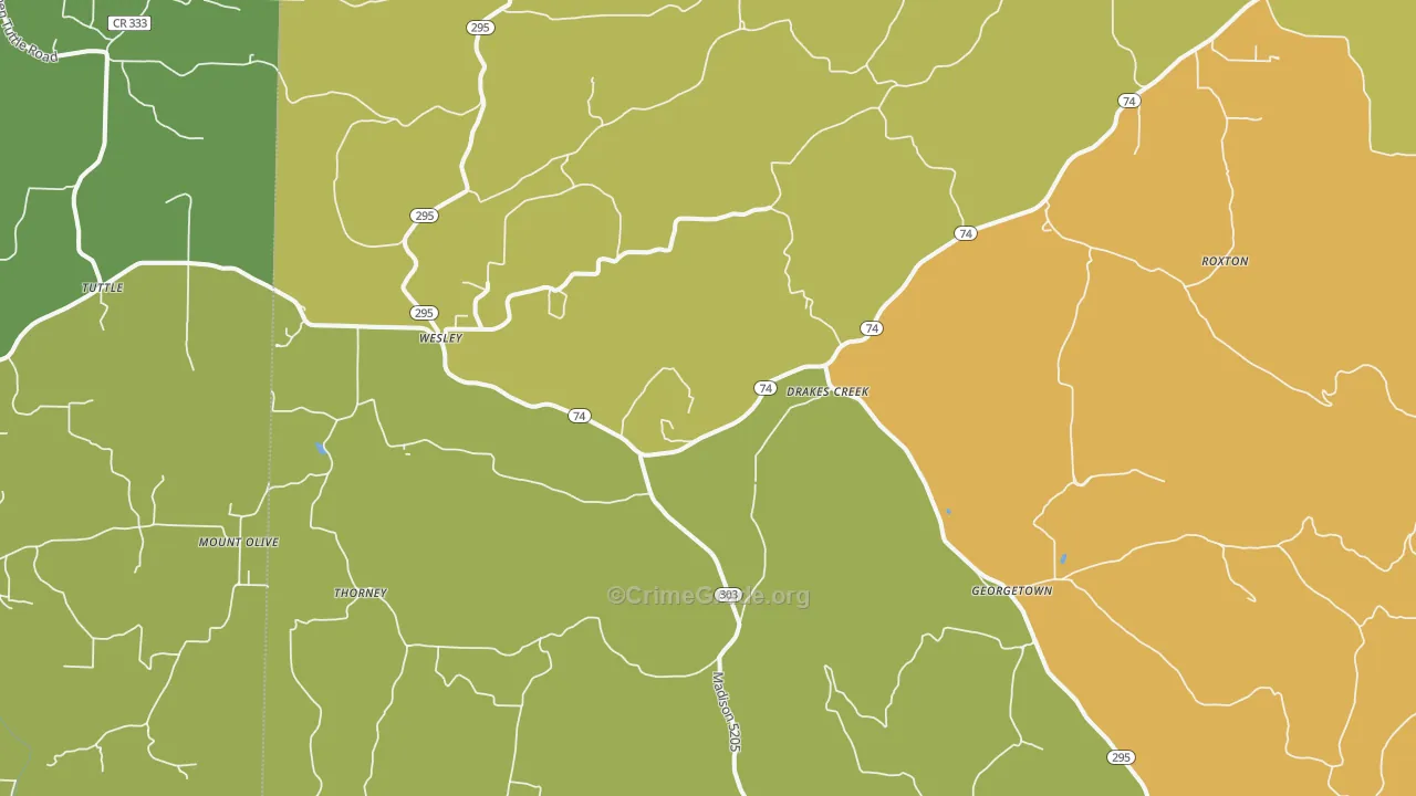 72773, AR Map of Theft Rates