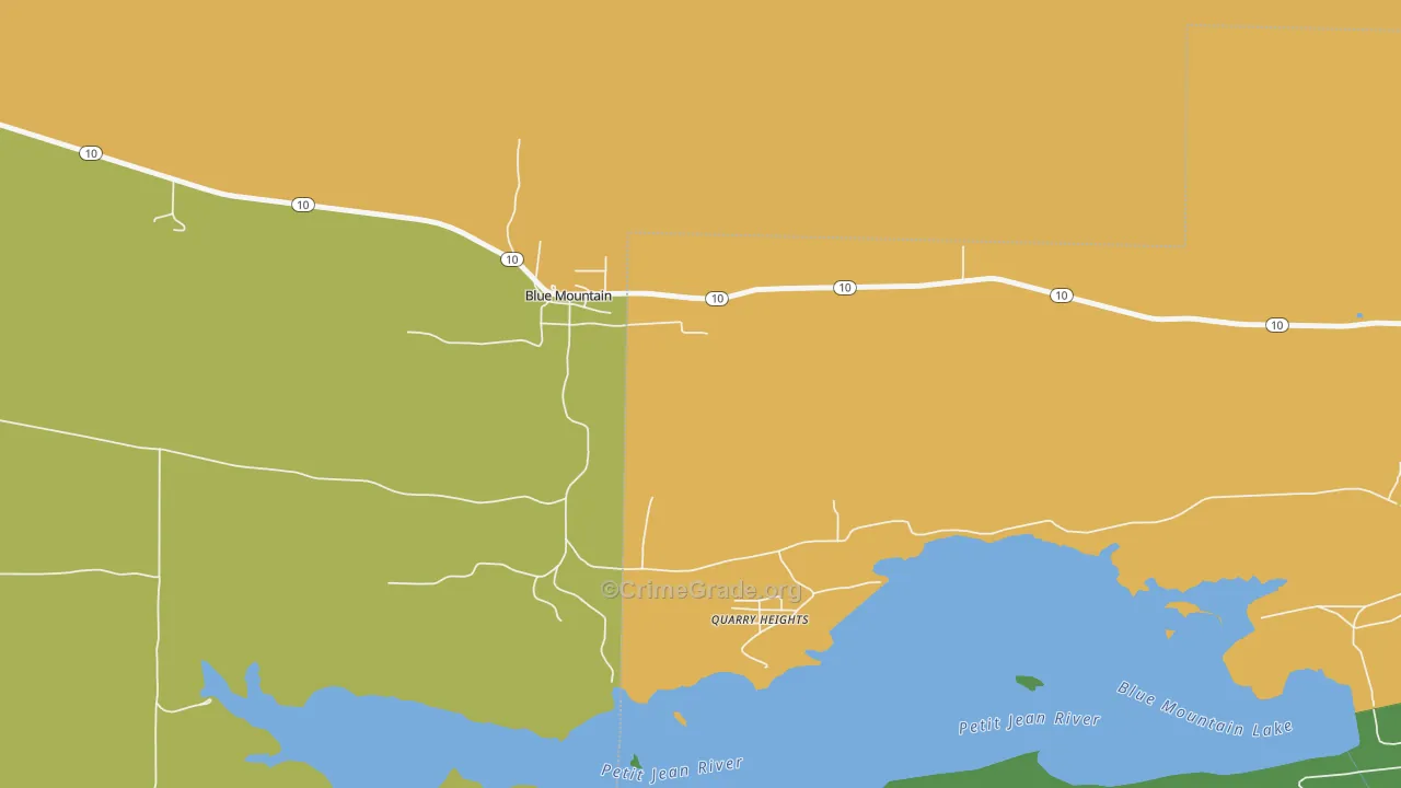 72826, AR Map of Theft Rates