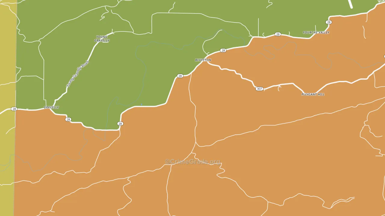 72827, AR Map of Theft Rates