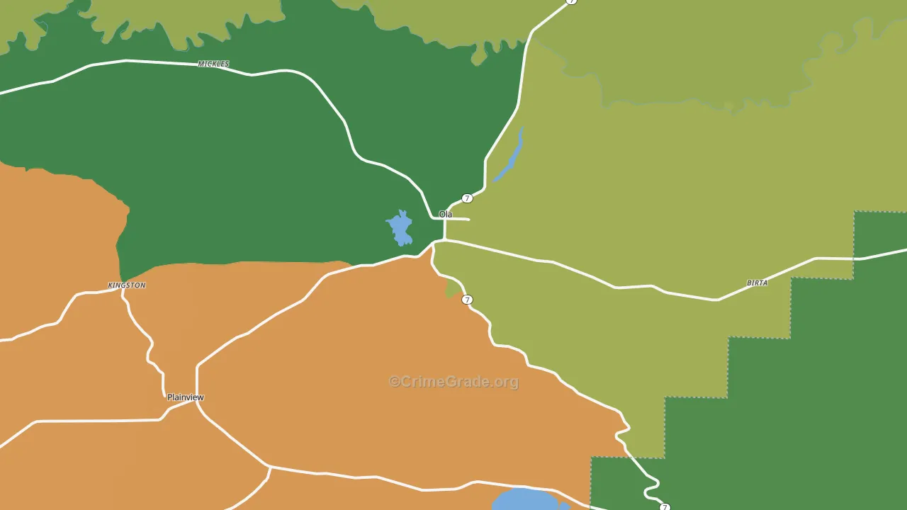 72853, AR Map of Theft Rates
