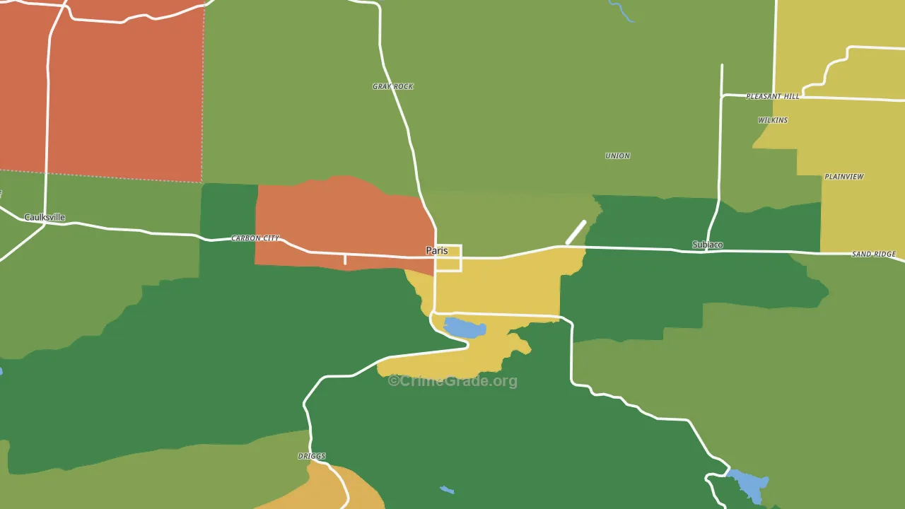 72855, AR Map of Theft Rates