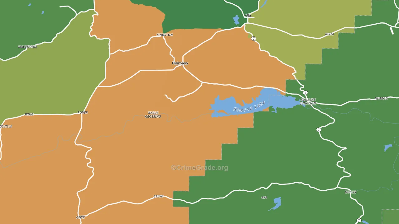 72857, AR Map of Theft Rates