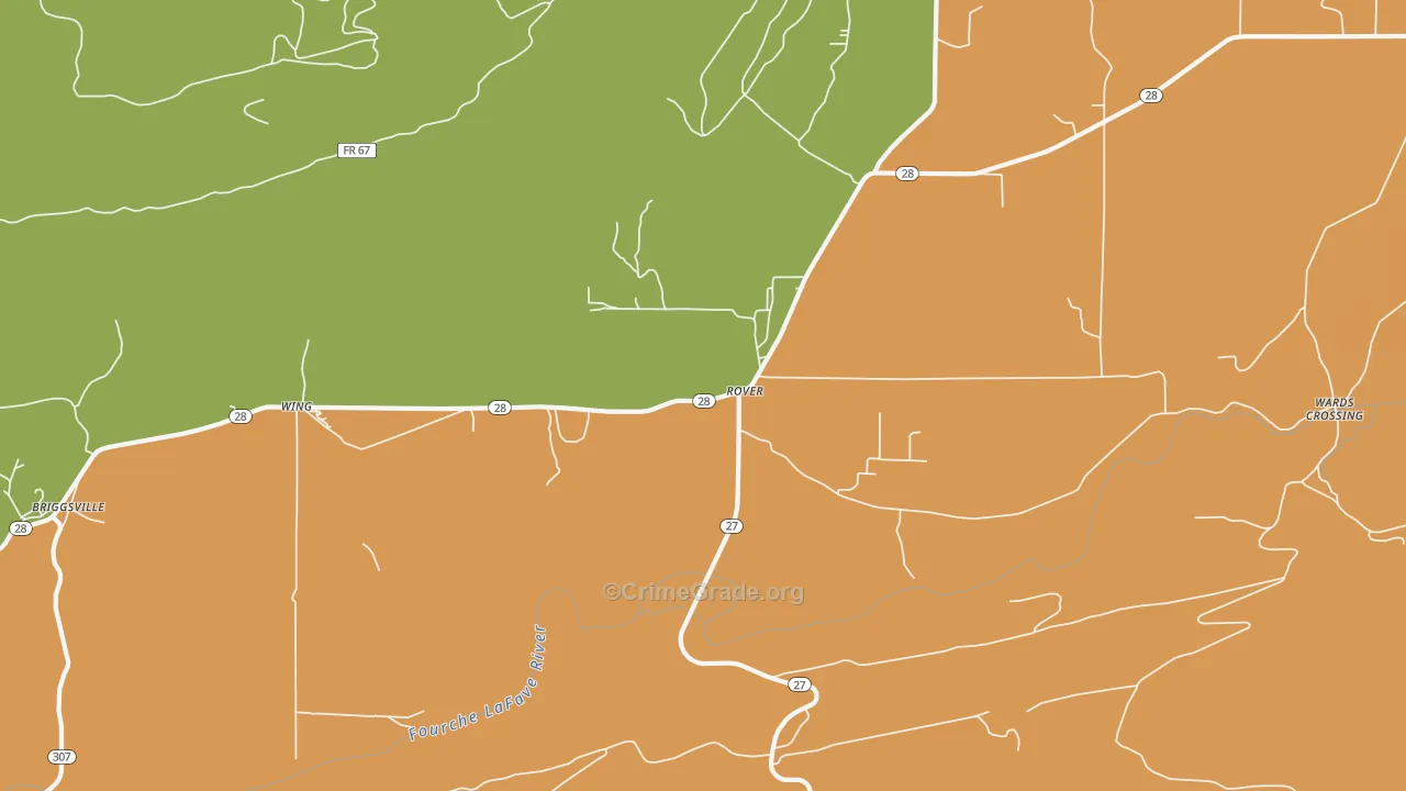 72860, AR Map of Theft Rates