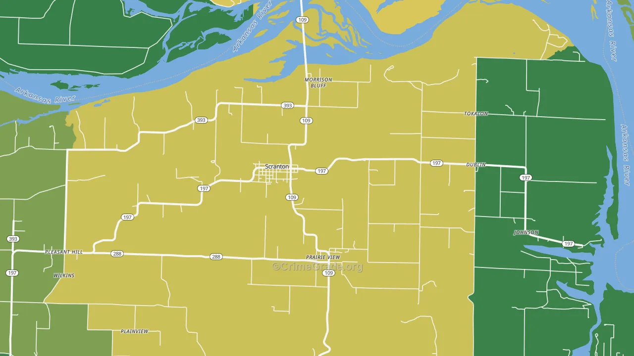 72863, AR Map of Theft Rates